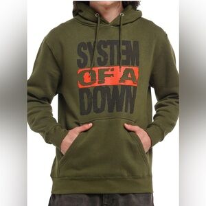 Seven7 Olive Graphic Hoodie